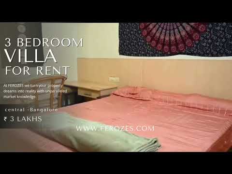 RENT !! Vasanth Nagar – Exclusive 4 Bedroom Bungalow -2700 sq.ft.