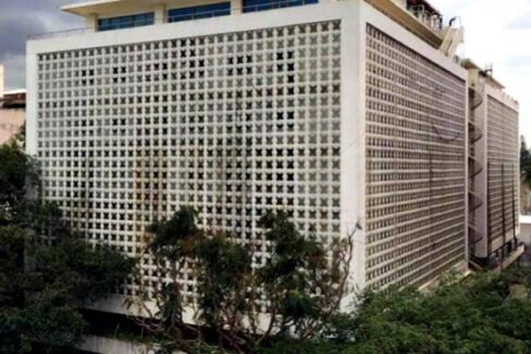Commercial building exterior on Millers Road, Bangalore