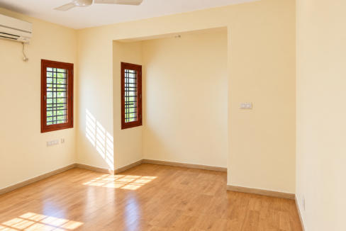 Sunlit Minimalist Room Interior